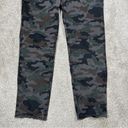 Edge Nili Lotan Jenna Cropped Raw  Hem Military Charcoal Camo Pants Mid Rise 6 Photo 4