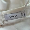 Daisy Misha  Solid White Cut Out Mid-Riff Bustier Midi Dress Size 8 Photo 9
