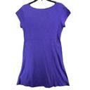 Toad & Co  Nena Dress Womens Size L Purple Organic Cotton A Line Stretch Comfort Photo 3