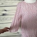 BeachLunchLounge White & Red Poppy Floral Patterned Blouse Photo 3
