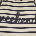 Grayson Threads White/Blue Striped Weekend Tank Top, Women's XS Photo 2