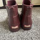 Hunter Maroon Short Rain Boots Size 8 Photo 6