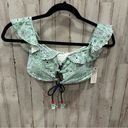 Anne cole NWT Studio  Coachella Festival Lace-up Off The Shoulder Bikini Top Photo 3