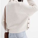 Madewell  Burgundy Side-Button Turtleneck Sweater Photo 2