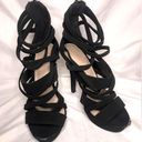 Charlotte Russe  Vintage Classic Y2K Black Strappy Heels Size 8 Photo 0