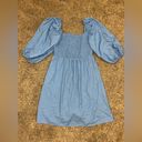 Tuckernuck   • Beaufort Blue Annie Smocked Dress Linen Blend Size XSmall Photo 1