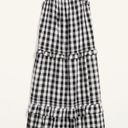 Old Navy NWOT  Sleeveless Gingham Tiered Ruffle-Trimmed Midi Swing Dress Photo 4