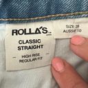 Rolla's  Classic Straight High Rise Regular Fit Jean In Vanessa Blue Wash Photo 8