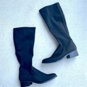 Donald Pliner Donald J Pliner Zela Stretch Crepe Knee Boots Black Size 7 NWOB Photo 1