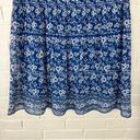 Max Studio  Blue Floral Print Skirt Size M Photo 4