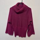 a.n.a  Women's Rusty Burgundy Cowl Neck Bell Sleeve Knit Dolman Pullover Sweater Photo 1