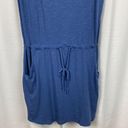 Sundry  Blue Cotton Slub Knit Waist Tie Dress Sz.2(M) NWT Photo 3