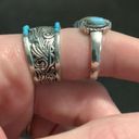 Only BUNDLE  turquoise western rings Photo 1