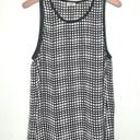 L'Agence  Silk Check Print Sleeveless Top in Black Size 8 Photo 9