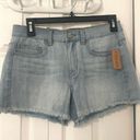 Mudd Shortie High-Rise Jean Shorts Juniors Size 7 Light Wash Denim Photo 0