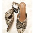 American Eagle  Womens SNAKESKIN  BLOCK HEEL Sandal Sz 8 Photo 2