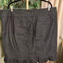 Lane Bryant  Y2K Black Denim Skirt With Faux Buttons and Ruffles Size 20 Photo 4