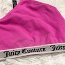 Juicy Couture  Logo Band Keyhole Bralette Hot Pink XL Photo 3