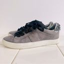 Joie  Gray Suede Bejeweled Sneakers Size EU 37.5 Photo 12