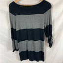 Caslon  Oversized Sweater Striped with Pockets size Petite XS Photo 4