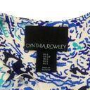 Cynthia Rowley Cynthia‎ Rowley Blue and White Paisley Maxi Dress Size Small Photo 1