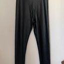 Lulus NWT Lulu’s black faux leather leggings M Photo 0