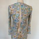 Laundry by Shelli Segal Pastel Long Sleeve Fitted V-Neck Floral Formal Dress Photo 4