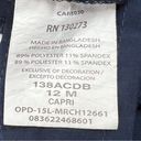 Riders By Lee  Size 12 Mid Rise Capris Navy Blue With Pockets Photo 8