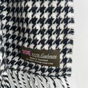 Houndstooth CASHMERE Scarf Made in Scotland  Black White Winter Outdoors Classic Photo 6