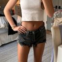 Free People Black Denim Shorts Photo 2