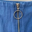 Chloe and katie Sz S  Blue Denim Zip Up Mini Skirt Photo 2