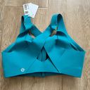 Lululemon Enlite Bra Zip Front High Support Oceanic size 32B NWT Photo 1