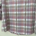 Dress Barn  Button Up Collared Shirt Plaid Floral 3/4 Sleeve ~ Woman Size 14W/16W Photo 7