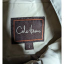 Cole Haan  Beige Hooded Zip Up Water Resistant Trench Coat Rain Parka S 4 6 Photo 4