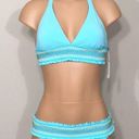 Bleu Rod Beattie  aqua smocked bikini top. 12. NWT Photo 8