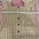 Madewell  Gingham Jacquard Square-Neck Puff Sleeve Top Size Small Photo 11