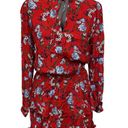 Yumi Kim NEW  Love Always Red Floral Print Dress Size Medium Photo 0