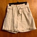 Berksha Bershka White Denim Shorts Photo 0