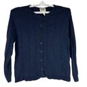 Northern Reflections  Women's Cardigan Sweater Size XL Blue Photo 0