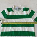 Stella Jean Sweater Short Sleeves Stripes Green White Blouse Size 44 Size M Photo 4