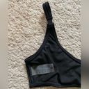 Matte Collection black ribbed one piece cut out bikini. Size XS Photo 3