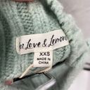 For Love & Lemons Cropped Sweater Vest Tank Dominique Mint NEW Size XXS Blue Photo 4