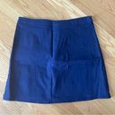 Harper  Navy Blue Mini Skirt with Gold Buttons Photo 2