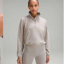 Lululemon Brushed Softstreme Ribbed Half Zip Size 4 Riverstone Photo 6