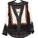 Gypsy 05 New  Global Village Paisley Bohemian Blouse Size Medium Photo 0