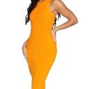 Naked Wardrobe  All Snatched Up Sleeveless Body-Con Dress orange Photo 2