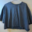 Blue Cropped Shirt Colsie Size M Photo 0