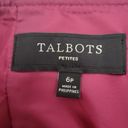 Talbots  Womens Petite Magenta Straight Wool Skirt With Pockets Size 6P Photo 6