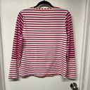 Lands'End  Women Striped Long Sleeve Rash Guard Pink Orange White Medium 10-12 Photo 1