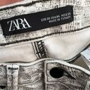 ZARA  Snakeskin Print High Rise Skinny Ankle Light Wash Jeans size 6 Photo 4